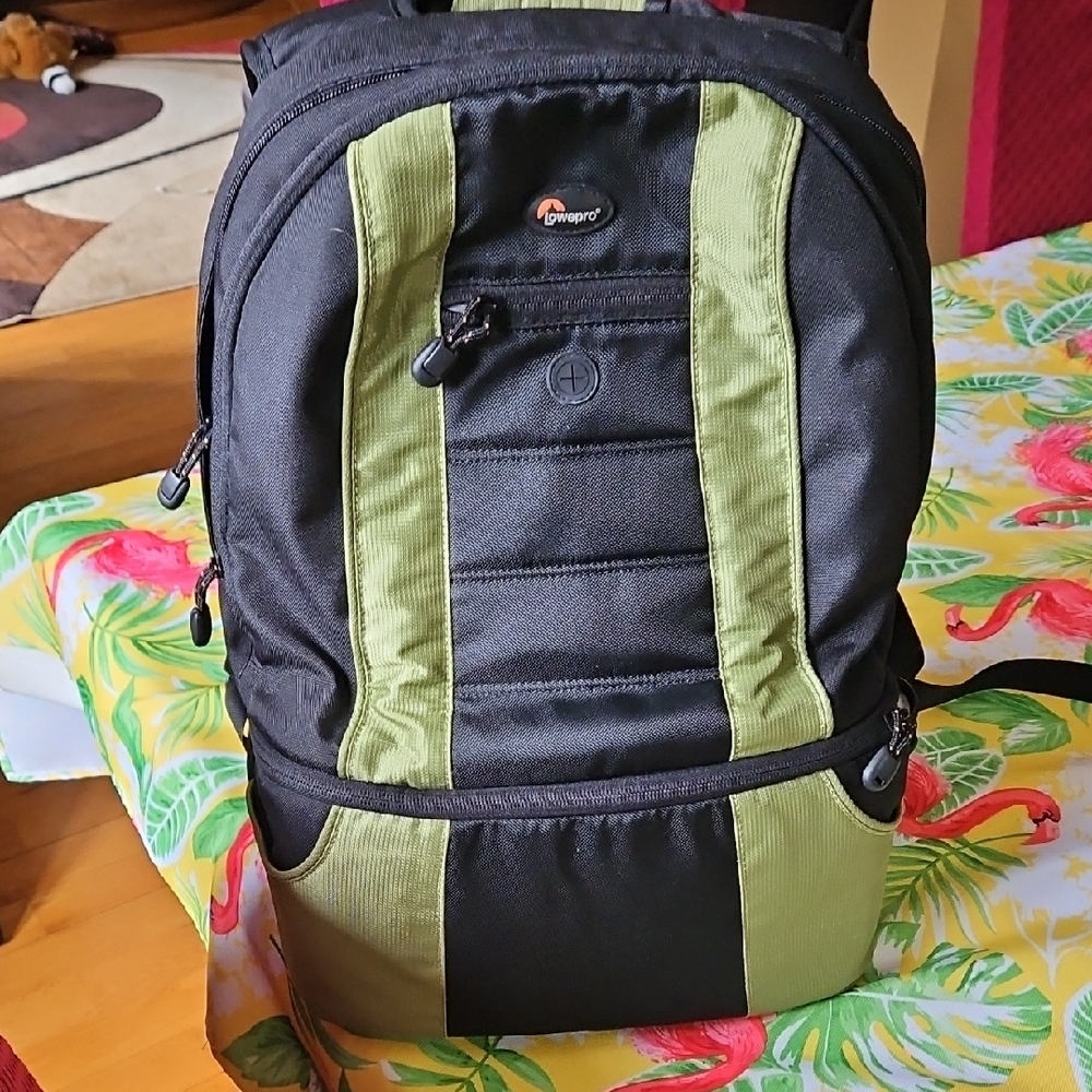 Black and Green Men's Backpack